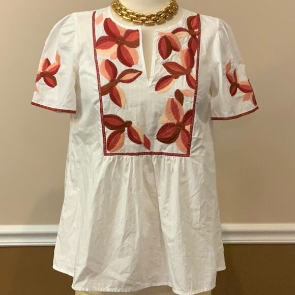Madewell Fable Top Floral Embroidered XXS - Picture 2 of 13